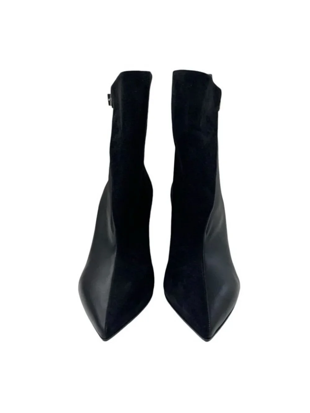 Hermes Hanae Boots Short Shoes Suede Leather Black - Picture 2 of 9